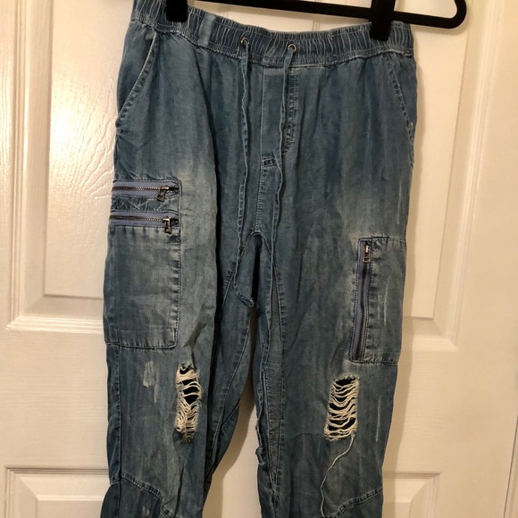 Vintage Havana Denim Joggers - Picture 2 of 3